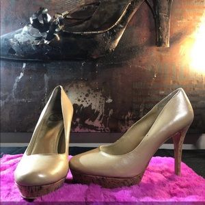 Jessica Simpson Alora pearl tan sz 9.5